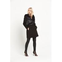 Miss Selfridge 2 In 1 Faux Fur Coat