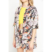 Miss Selfridge Palm Crepe Jacket