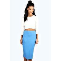 Midi Skirt - mid blue