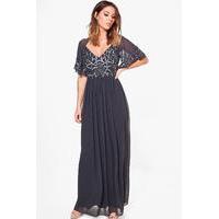 Michi Embellished Maxi Dress - grey