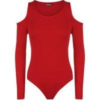 Misato Off Shoulder Bodysuit - Red