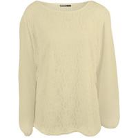 Michelle Lace Chiffon Sleeve Top - Cream