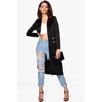 Military Style Duster - black