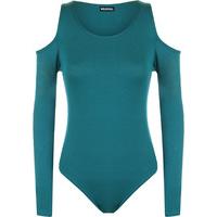 Misato Off Shoulder Bodysuit - Teal