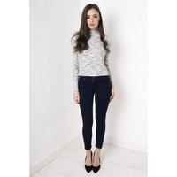 Mid Rise Blue Skinny Jeans