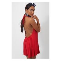 Mina Red Backless Playsuit