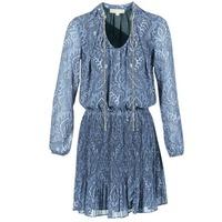 MICHAEL Michael Kors TEX DEVONSHIRE C/N DRS women\'s Dress in blue