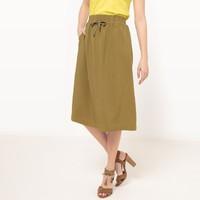 Midi Skirt with Elasticated Waist