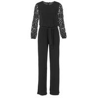 michael michael kors lace slv jumpsuit womens jumpsuit in black