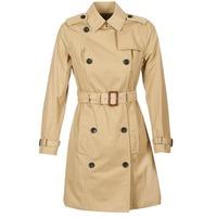 michael michael kors print lined trench womens trench coat in beige