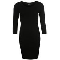 miso three quarter sleeve bodycon dress ladies