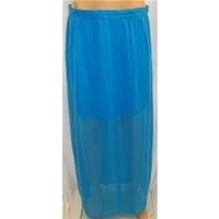 Miss Selfridge Size 14 Blue Maxi Skirt