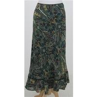 Mix Nouveau, Size XL black & green mix paisley skirt