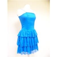 Miss Harvey blue polyester dress size 10 Miss Harvey - Size: 10 - Blue - Evening