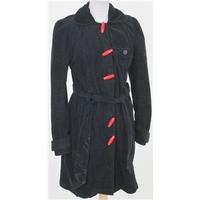 miss selfridge size 12 black coat