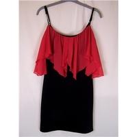 Miso Size 10 Black & Red Mini dress