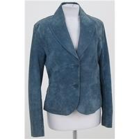 Mistral: Size 12: Turquoise blue suede jacket