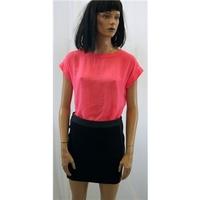 Miss Selfridge Size 8 luminous Pink Chiffon Top