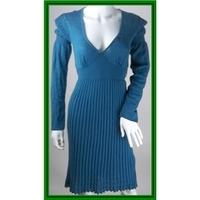 miss sixty size l blue knee length dress