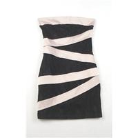 Miss Selfridge - Size 6 Petite - Black & Pink - Mini Dress