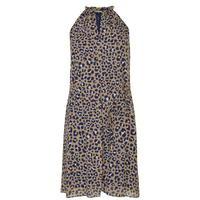 MICHAEL MICHAEL KORS Leopard Print Halterneck Dress