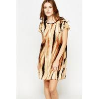 Mix Animal Print Shift Dress