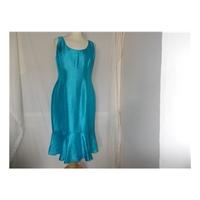 michaela louisa size 12 blue calf length dress