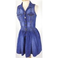 miss selfridge size 6 denim dress miss selfridge blue sleeveless