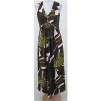 Minuet Petite, size: 12 green & brown mix dress