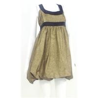 Miss Selfridge Size 12 Metallic Gold Puffball Dress