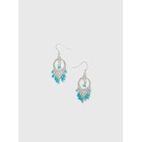 mini chandelier earrings turquoise