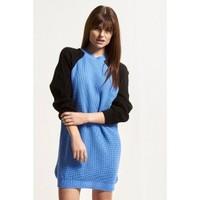 Mia Oversized Contrast Sleeve Jumper Dress