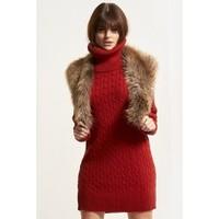 michelle baggy cable cowl neck knit jumper