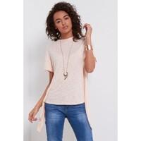 Michale Fishtail Hi Lo Hem Batwing T Shirt Top