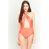 MINKPINK Just Peachy Orange Swimsuit, BRONZE