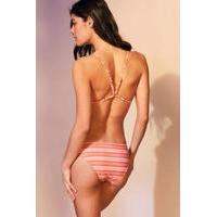 minkpink haiti striped hipster bikini bottoms peach