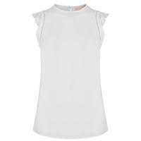 MICHAEL MICHAEL KORS Flounce Sleeveless Blouse