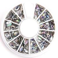 Mixed Sizes Clear Oval Nail Art Crystal Acrylic Rhinestones Glittery Fake Diamond for Nail Design