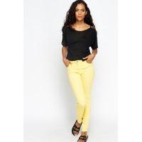 Mid Rise Slim Leg Jeans