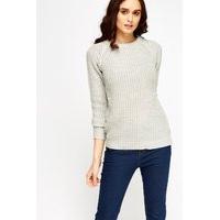 mix knit jumper