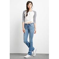 Mid-Rise Flared Jeans
