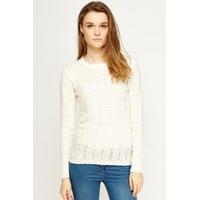 Mix Knit Ribbed Jumper