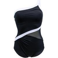 miradonna black and white 1 piece swimsuit mirachic althea womens swim ...