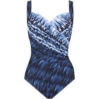 Miraclesuit 1 piece Navy Indigo Swimsuit Sanibel women\'s Swimsuits in blue