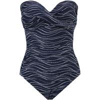 miraclesuit 1 piece navy blue swimsuit barcelona sonar womens swimsuit ...