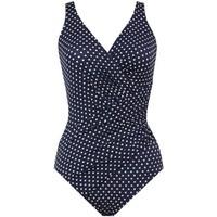 Miraclesuit 1 Piece Navy Woman Swimsuit Oceanus Dippin Dot women\'s Swimsuits in blue