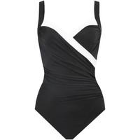miraclesuit 1 piece black swimsuit sanibel colorblock womens swimsuits ...
