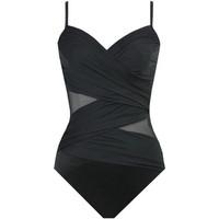 Miraclesuit 1 Piece Black Swimsuit Mystify Net Work women\'s Swimsuits in black