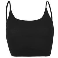 miso ribbed crop vest top ladies