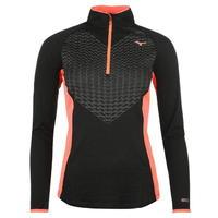 mizuno bt body mapping half zip top ladies